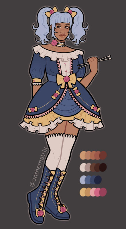 flat color full body = $20