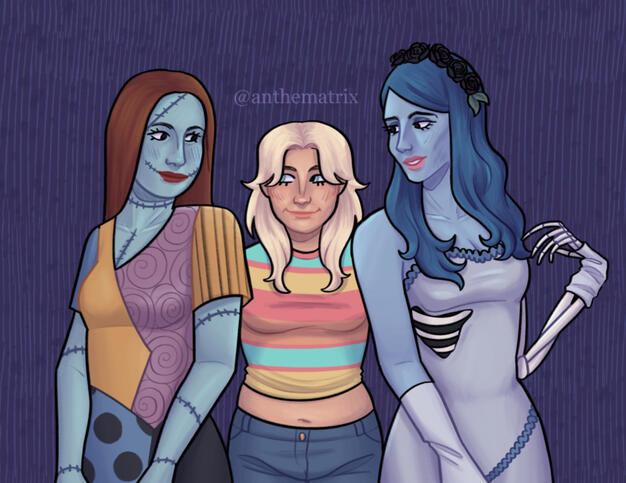 3 shaded half body = $60